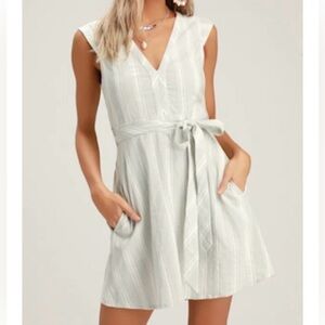 O’Neill Jamyson grey striped dress